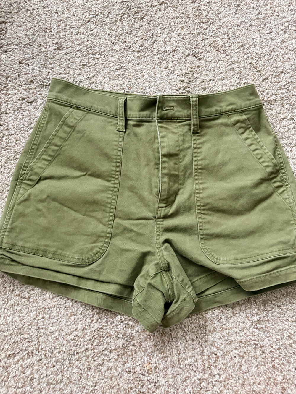 Madewell Olive Utility Cargo Shorts for Men